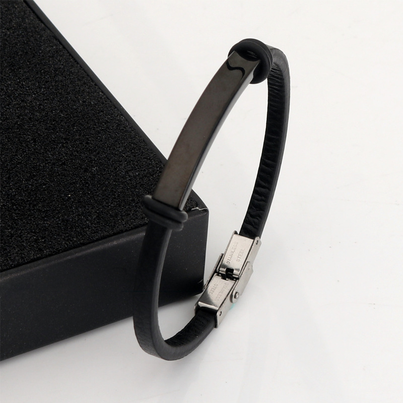 男性と女性のためのカスタマイズ可能な革のブレスレット,ユニセ - Coordinates Bracelet のレビューと価格