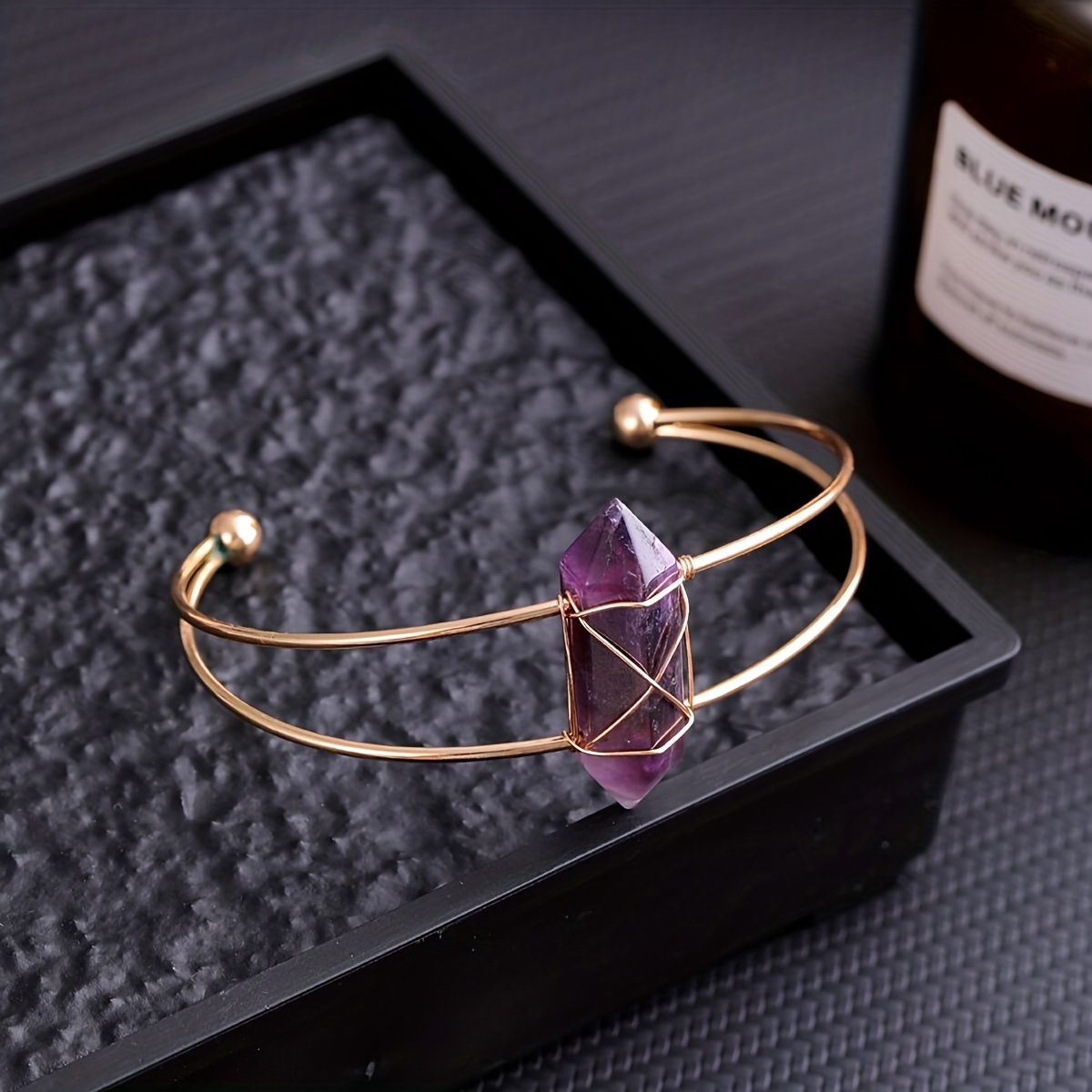 Yeevaa-天然石ブレスレット,六角形列,オープン,調整可 - Coordinates Bracelet のレビューと価格