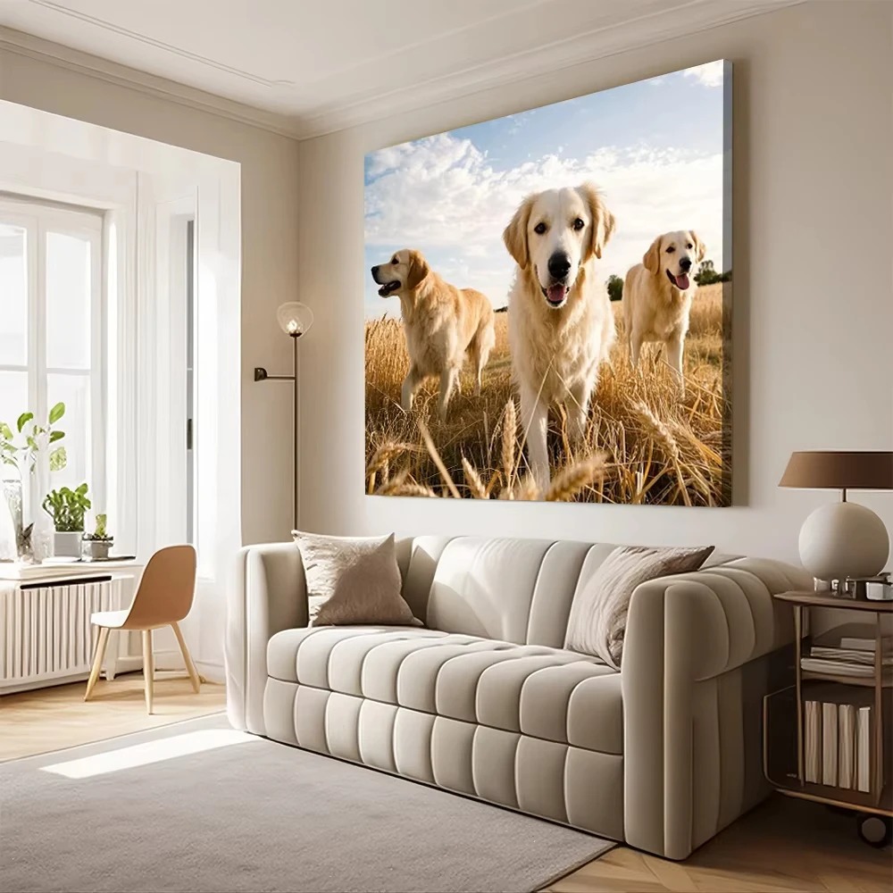 カスタムペット写真キャンバスプリント、パーソナライズされた犬 - Pet Portrait Custom のレビューと価格