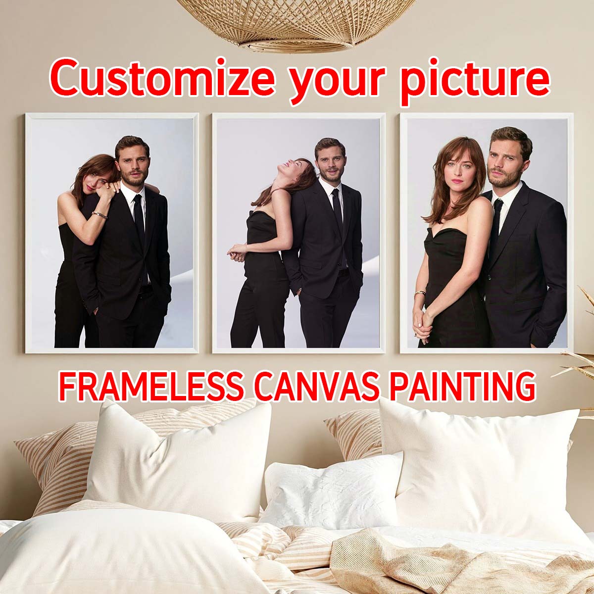 カスタムプリントキャンバス絵画、あなたの写真から作る、結婚式 - Pet Portrait Custom のレビューと価格