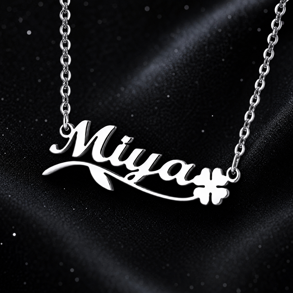 カスタム蝶名ネックレス女性のためのステンレス鋼チョーカーネッ - Name Necklace Custom のレビューと価格